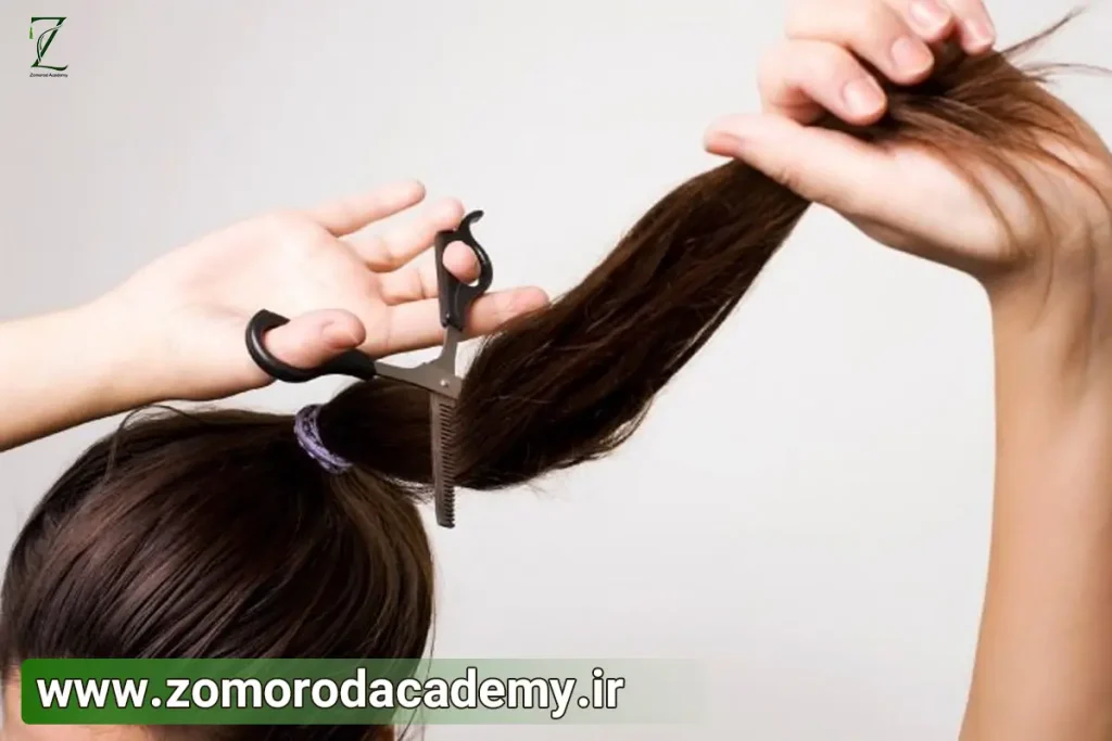 آموزش مدل کوتاهی کرنلی در آکادمی زیبایی زمرد