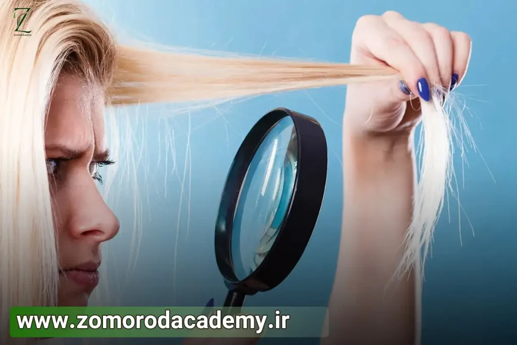 تشخیص مزاج از نوع مو